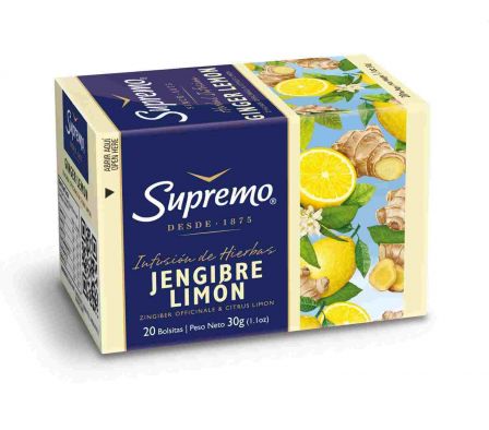 TE SUPREMO JENGIBRE CON LIMON 20UN