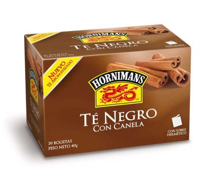 TE NEGRO HORNIMANS CON CANELA 20BOLSITAS 40GR