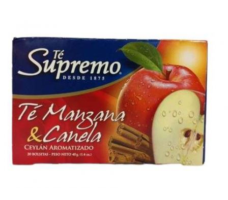 TE SUPREMO MANZANA Y CANELA 20 SAQ.