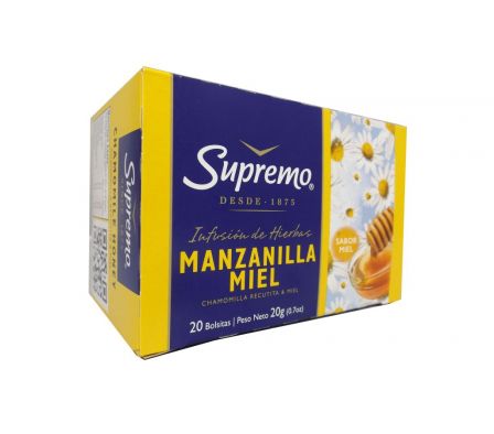 TE SUPREMO MANZANILLA C/MIEL 20 SAQUITOS