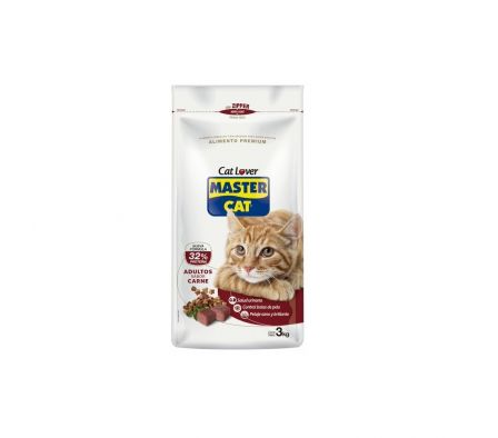 ALIMENTO P/GATO MASTER CAT CARNE LECHE 3KG