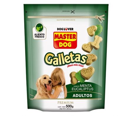 GALLETA PARA PERRO MASTER SABOR MENTA ADULTO 500GR