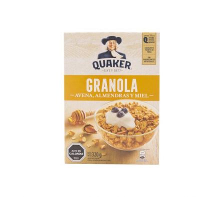 GRANOLA QUAKER MIEL ALMENDRA 320G