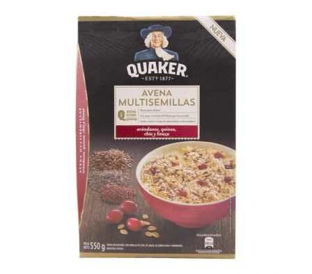 AVENA QUAKER MULTISEMILLAS ARANDANOS 550GR
