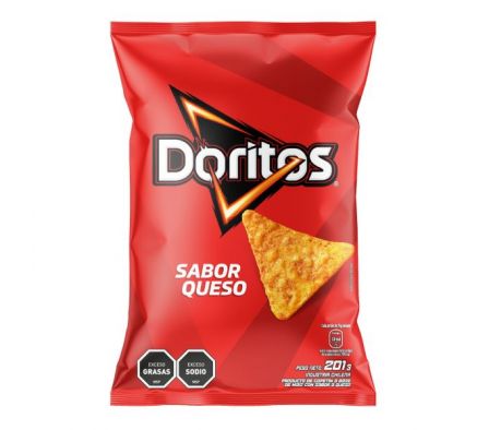 PAPAS FRITAS DORITOS QUESO 201GR