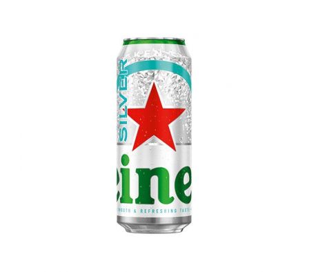 CERVEZA HEINEKEN SILVER LATA 470 ML
