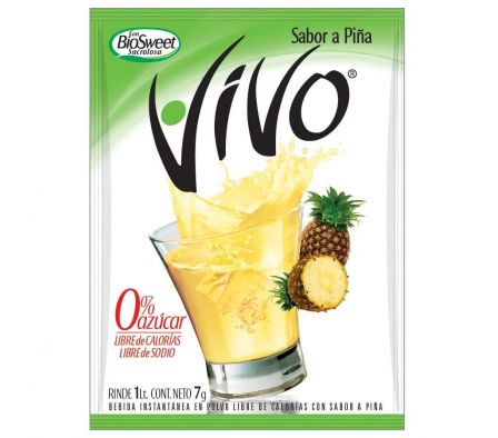 JUGO EN POLVO VIVO PIÑA 8GR