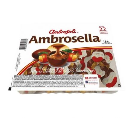 BANDEJA HUEVITOS AMBROSELLA 10X22X8,4 GR.