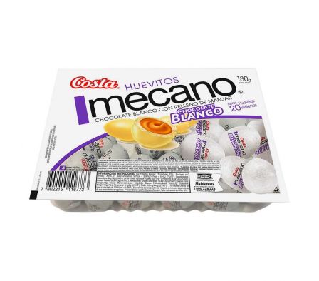 HUEVITOS MECANO BANDEJA BLANCO 180GR