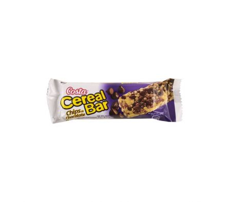 BARRA DE CEREAL COSTA C/CHIPS CHOCOLATE 21GR