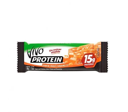 BARRA PROTEICA VIVO MANI CARAMELO 40GR