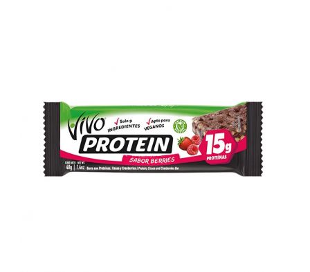 BARRA PROTEICA VIVO BERRIES 40GR