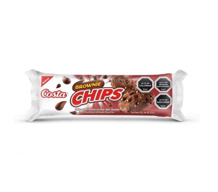 GALLETITAS COSTA CHIPS CHOC BROWNIE 120GR