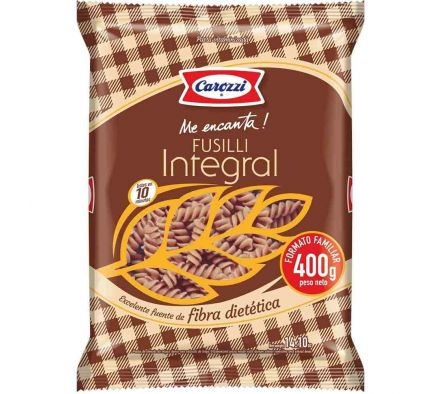 FIDEOS FUSILLI CAROZZI INTEGRAL 400 GR