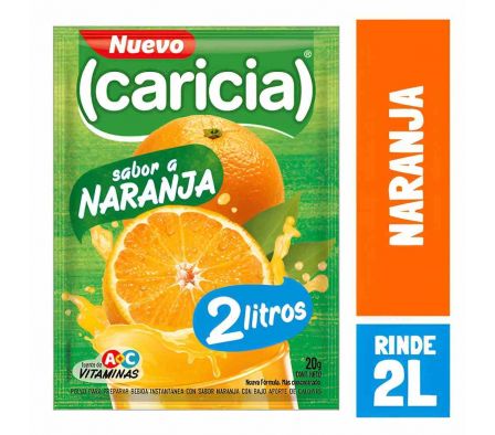 REFRESCO CARICIA NARANJA 2LTS 20G