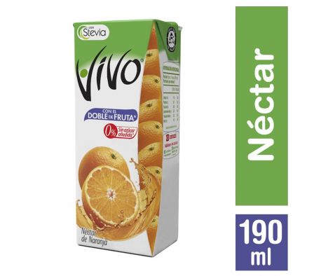 JUGO VIVO NECTAR NARANJA 190ML