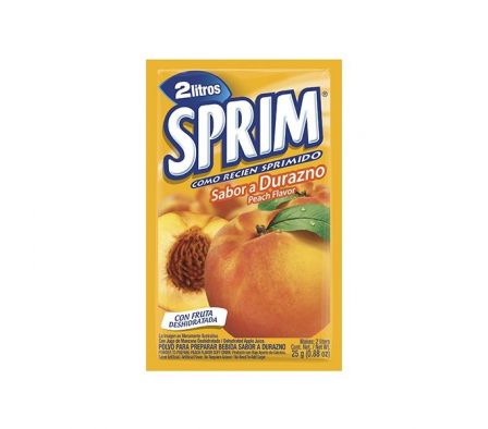 JUGO EN POLVO SPRIM DURAZNO 25GR