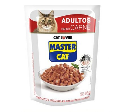 GALLETA PARA GATO MASTER TROCITOS JUGOSOS CARNE 85