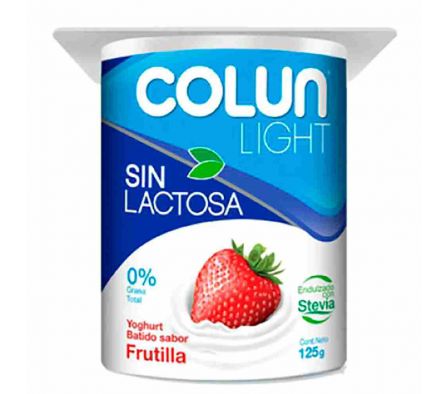 YOGHURT COLUN LIGHT SIN LACTOSA FRUTILLA 125G