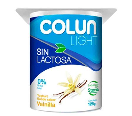 YOGUR LIGHT SIN LACTOSA COLUN VAINILLA 120GR