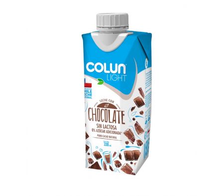 LECHE C/CHOCOLATE COLUN LIGHT SIN LACTOSA 330ML