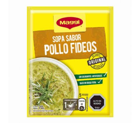SOPA DE POLLO MAGGI CON FEDEOS 70GR