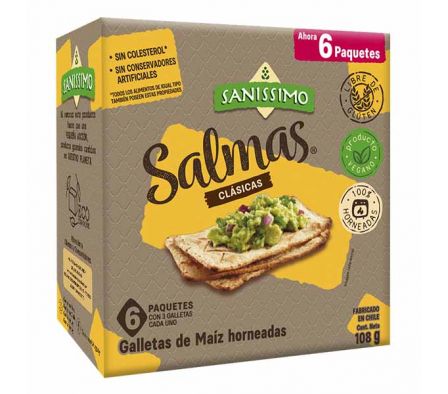 GALLETITAS SANISSIMO SALMAS HORNEADAS 108GR