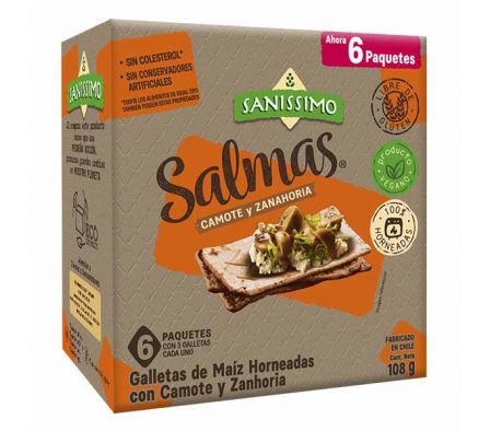 GALLETITAS SANISSIMO CAMOTE Y ZANAHORIA 108GR