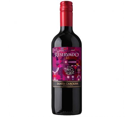 VINO RESERVADO SANTA CAROLINA TINTO SUAVE 750ML