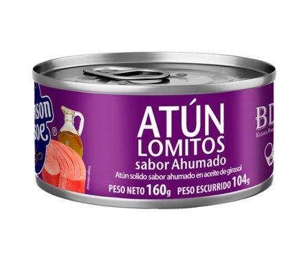ATUN SOLIDO ACEITE AHUMADO ROBINSON CRUSOE 160G