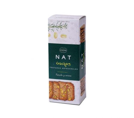 CRACKERS NATNATURAL PISTACHO O ROMERO 160 GR