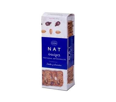 CRACKERS NATNATURAL DATIL ALMENDRAS 160 GR