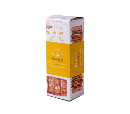 CRACKERS NATNATURAL CAJU PASAS Y JENJIBRE 160GR