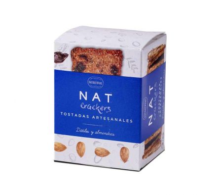 CRACKERS NATNATURAL DATIL Y  ALMENDRAS 80 GR