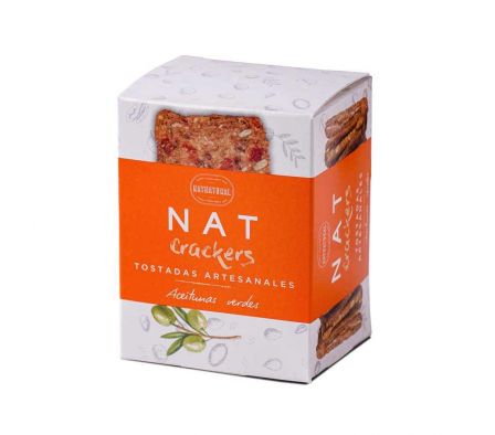 CRACKERS NATNATURAL ACEITUNAS VERDES 80 GR