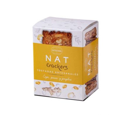 CRACKERS NATNATURAL CAJU PASAS Y JENJIBRE 80GR