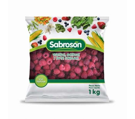 FRAMBUESA ENTERA SABROSON CONGELADA 1KG
