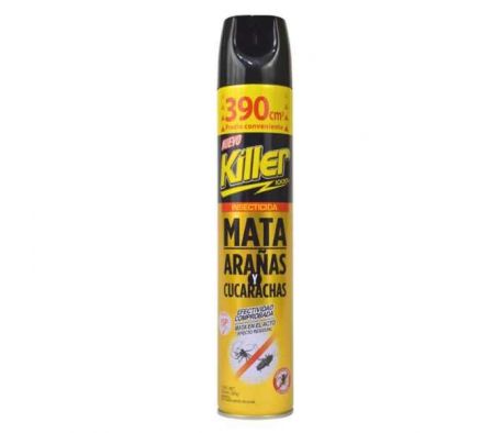 INSECTICIDA KILLER MATA ARAÑAS Y CUCARACHAS 390ML 