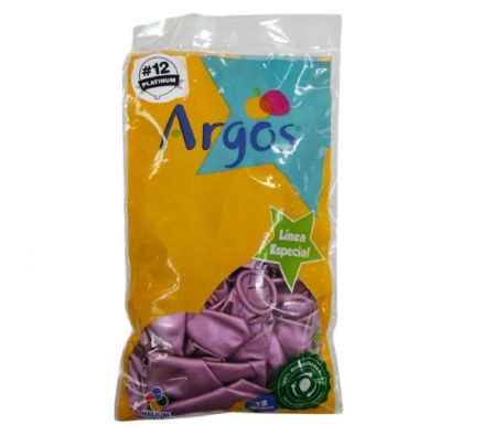 GLOBOS ARGOS N° 11 PLATINUM SURTIDOS X 12