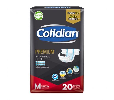 PAÑAL ADULTO COTIDIAN REMIUM MEDIANO 20UN