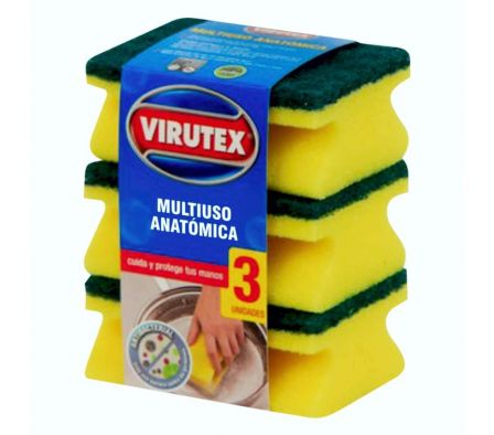 ESPONJA VIRUTEX MULTIUSO ANATOMICO 3UND