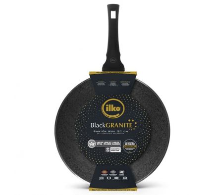 SARTEN ILKO BLACK GRANITE A INDUC 20CM