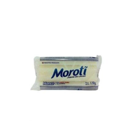 JABON EN PAN MOROTI BLANCO 120GR
