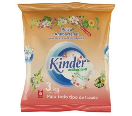 JABON EN POLVO KINDER ANTIBACTERIAL 3KG