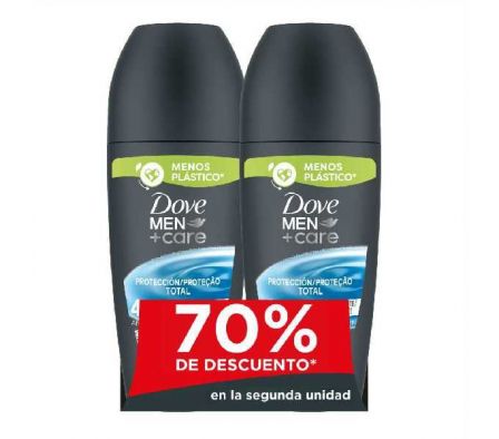 PACK DESODORANTE DOVE MEN DEO ROL PROTECCION 50ML