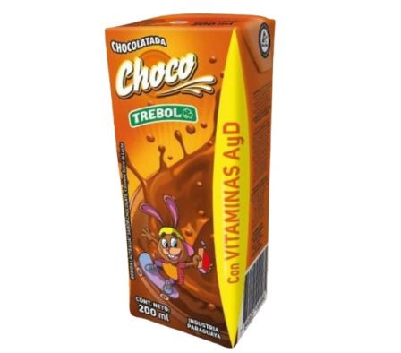 LECHE CHOCOLATADA TREBOL 200ML