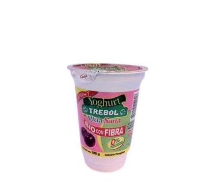 YOGUR BIO FIBRA TREBOL CIRUELA 180GR