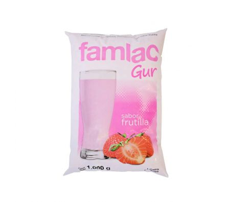 BEBIDA LACTEA FAMLAC GUR SEMI DESC. FRUTILLA SACHE
