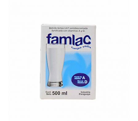 LECHE FAMLAC UAT LARGA VIDA 500ML