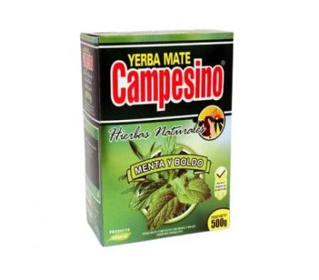 YERBA MATE CAMPESINO MENTA/BOLDO 500GR